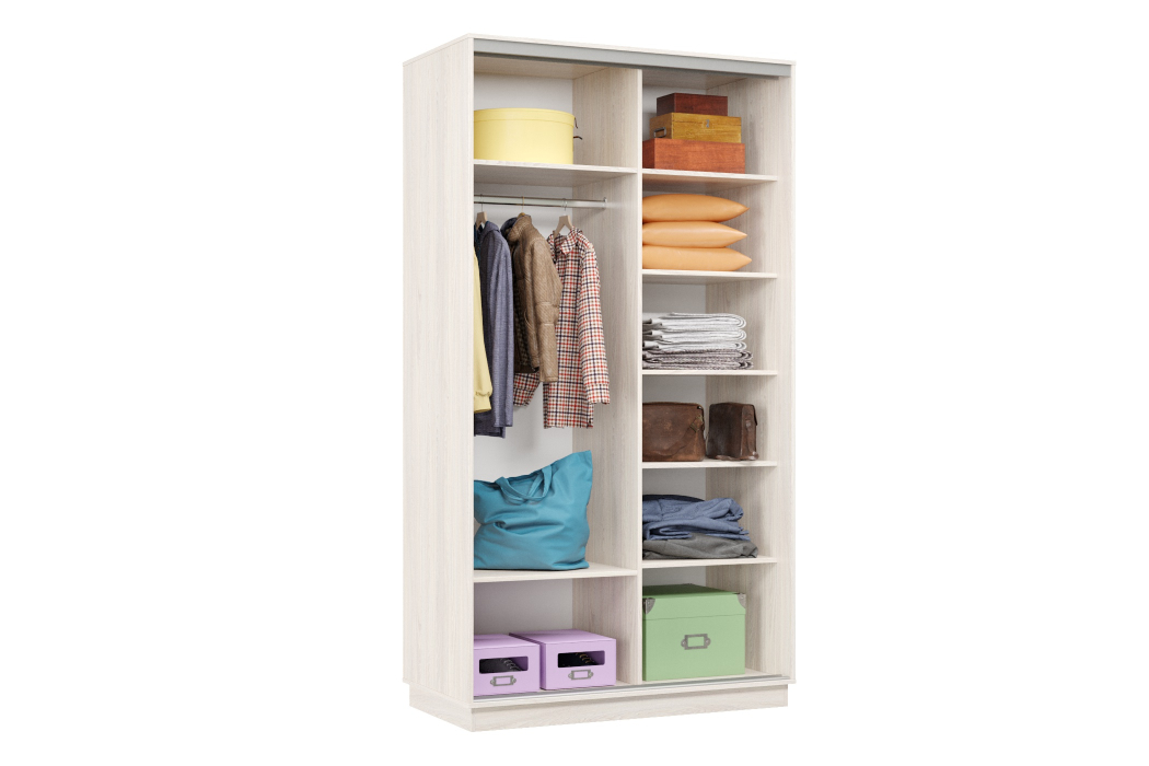 Шкафы-купе, Шкаф-купе Премьер Лайт 02 (11;11) двухдверный