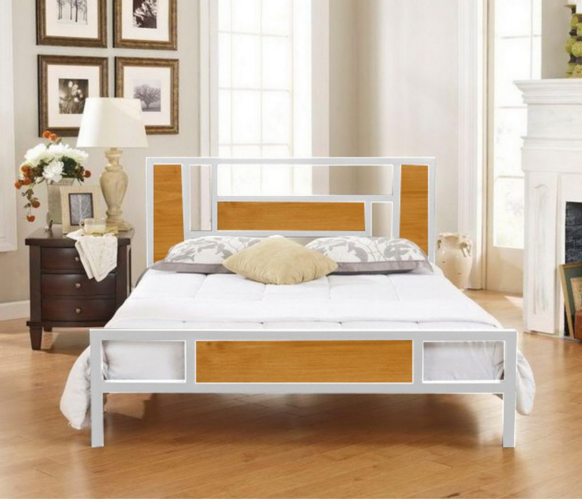 Кровати 160 см, Кровать в стиле лофт Бристоль 1.6