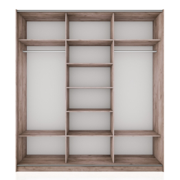 Шкаф-купе Широкий Прайм 3-х дверный ДСП/Доводчики 240х57х230