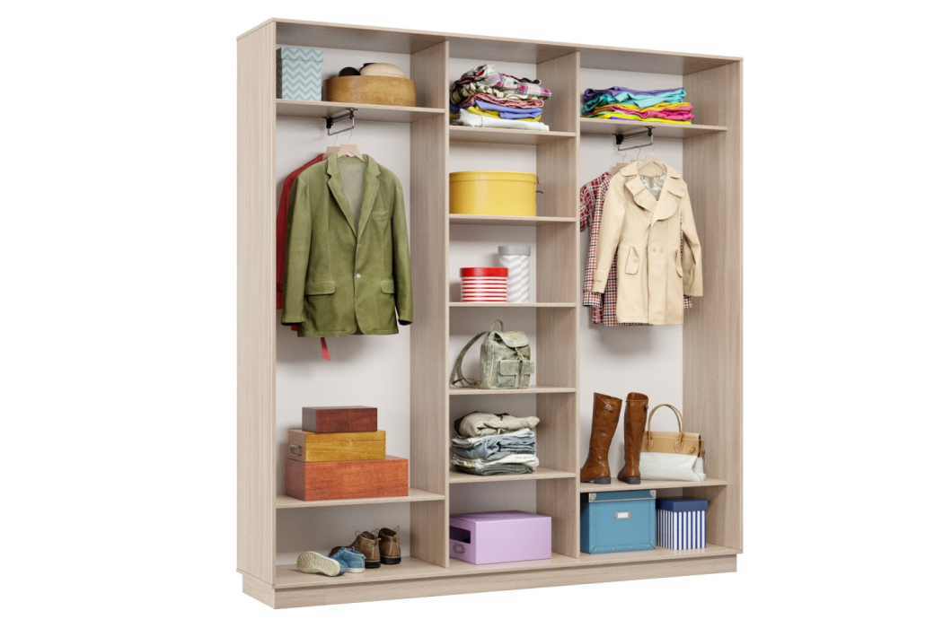 Шкафы-купе, Шкаф-купе Премьер 41 (16;16;16) трёхдверный