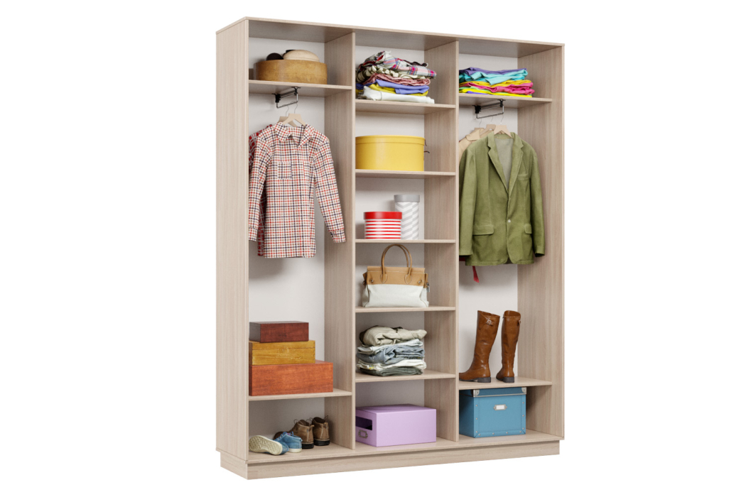 Шкафы-купе 3-х дверные, Шкаф-купе Премьер Лайт 25 (11;08;11) трехдверный