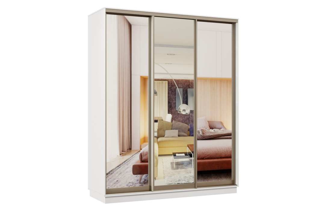 Шкафы-купе, Шкаф-купе Премьер 43 белый