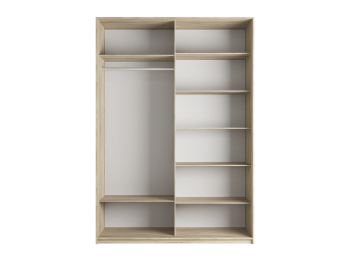 Шкаф-купе Прайм 2-х дверный Стекла черные/Доводчики 160х57х230