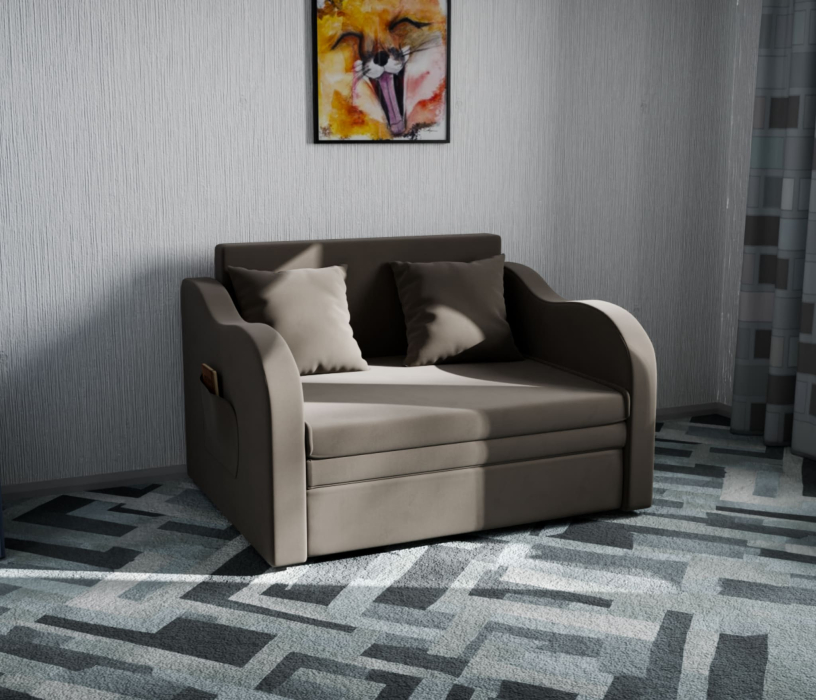 Детские диваны, Детский прямой диван Бали,выкатной,велюр