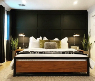 Кровать в стиле лофт Брайтон 0.9