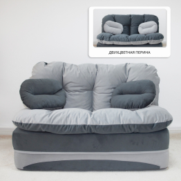 Бескаркасный диван-кровать Клиффорд Мини, спальное место 1550*1900 мм велюр