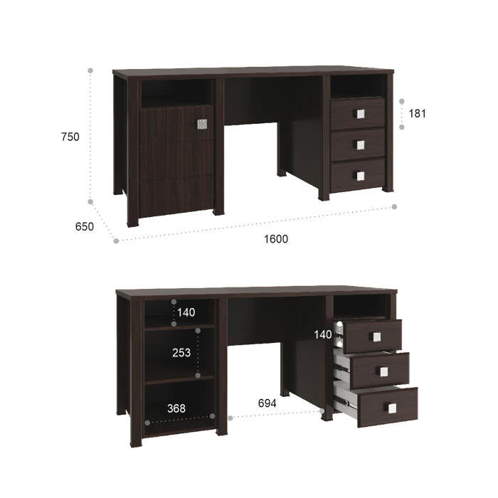 Прямые, Стол Изабель ИЗ-41К