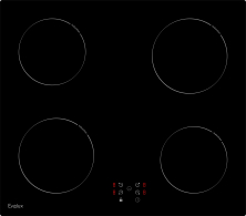 Встраиваемые варочные панели, Варочная панель индукционная EVELUX HEI 640 B
