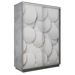 Шкаф-купе Экспресс 2-х дверный Фотопечать Шары Стекла 160х60х240