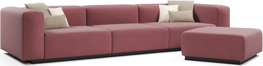 Диван прямой модульный нераскладной Наполи 2, велюр