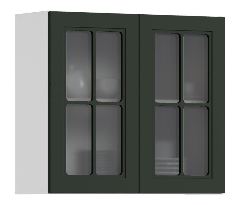 MODERN, MODERN шкаф навесной со стеклом 2 дв 80х72 см