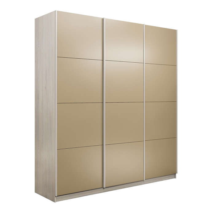 Шкафы-купе 3-х дверные, Шкаф-купе Прайм Широкий 3-х дверный Стекла фисташка/Доводчики 240х57х230
