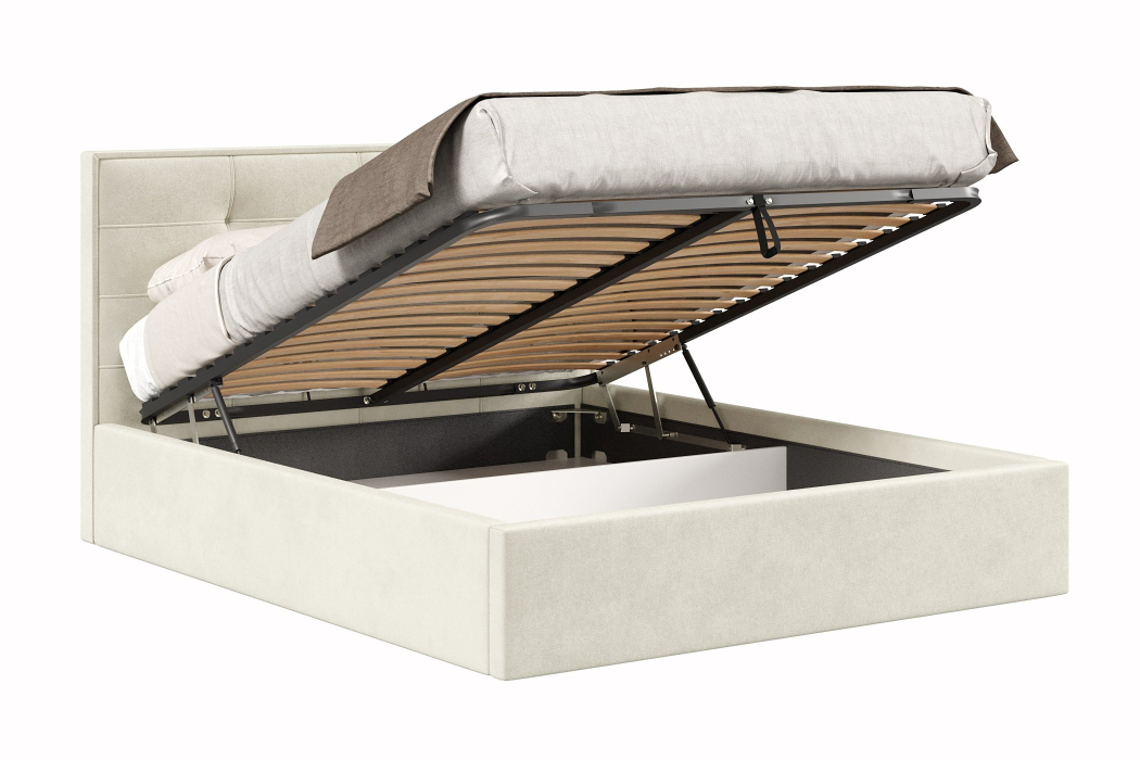 Мягкая кровать, Кровать Римини 1600 с подъёмным механизмом