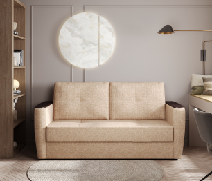 Диван-кровать прямой Майами аккордеон-евро, рогожка