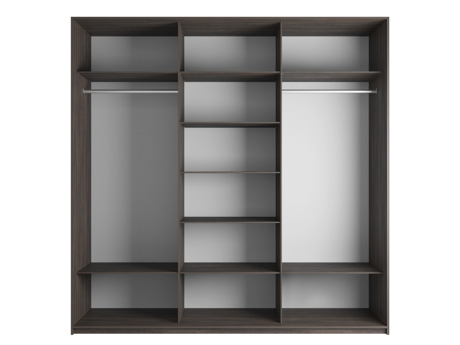 Шкафы-купе 3-х дверные, Шкаф-купе Эста 3-х дверный Стекла фисташка/Доводчик 300х66х240