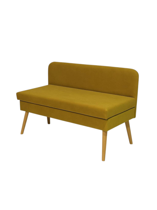 Кушетка диван, Диван кушетка с ящиком Эда, велюр