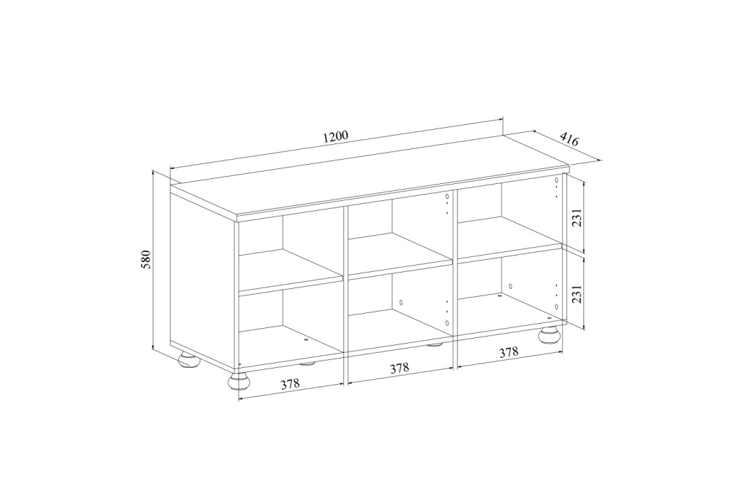 ТВ-тумбы, Тумба Ассоль АС-55