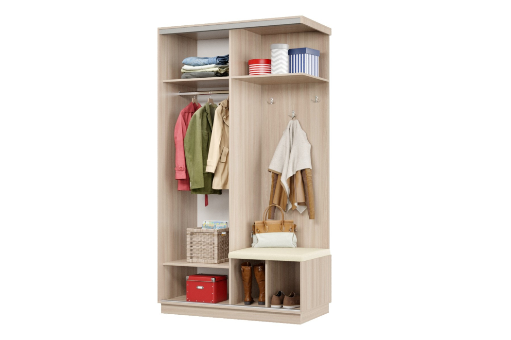 Прихожие, Прихожая Премьер 04 Лайт 05 Правая Мягкая