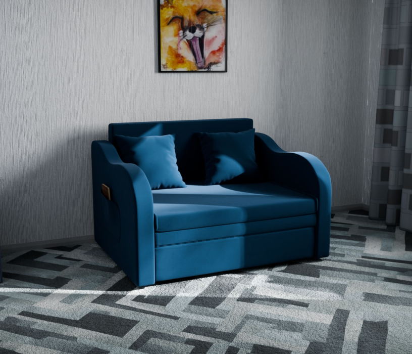 Детские диваны, Детский прямой диван Бали,выкатной,велюр