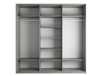 Шкаф-купе Эста 3-х дверный Стекла хаки/Доводчик 240х66х240