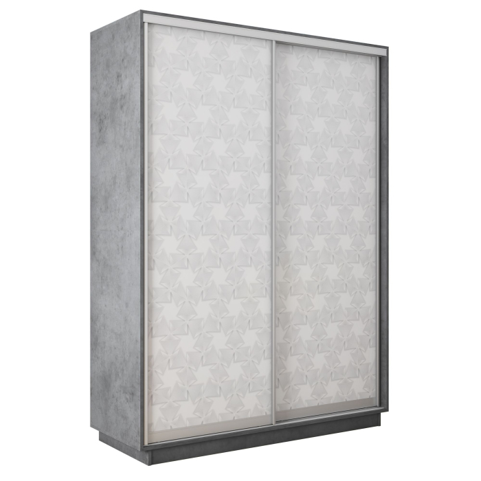 Шкафы-купе 2-х дверные, Шкаф-купе Экспресс 2-х дверный Фотопечать Калейдоскоп Стекла 140х45х220