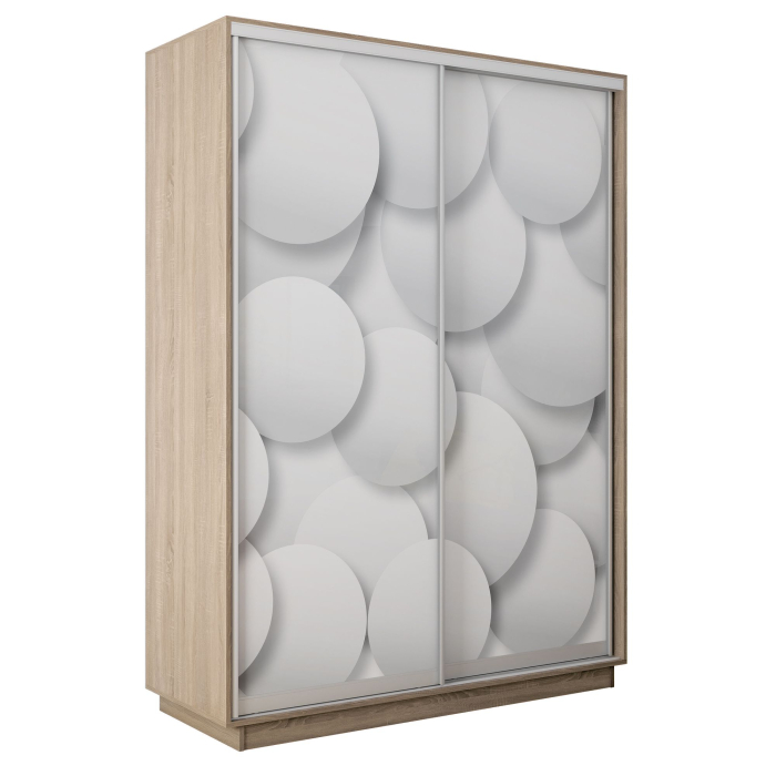 Шкафы-купе 2-х дверные, Шкаф-купе Экспресс 2-х дверный Фотопечать Шары Стекла 140х45х220