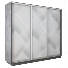 Шкаф-купе Экспресс 3-х дверный Фотопечать Квадрат Стекла 180х60х220