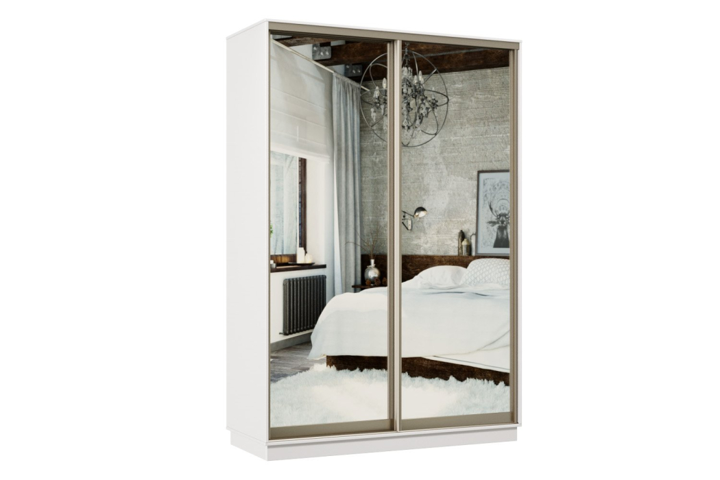 Шкафы-купе, Шкаф-купе Премьер 02 белый