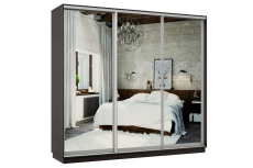 Шкафы-купе 3-х дверные, Шкаф-купе Премьер Лайт 60 (01;01;01) трехдверный