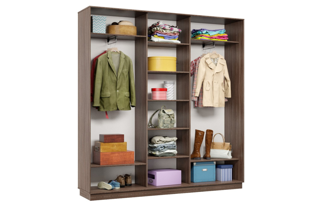 Шкафы-купе, Шкаф-купе Премьер 41 (15;15;15) трёхдверный