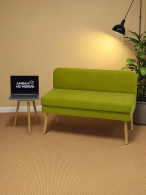 Кушетка диван, Диван кушетка с ящиком Эда, велюр