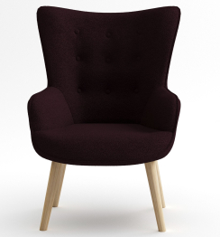 Кресло интерьерное Шелли, искусственный мех