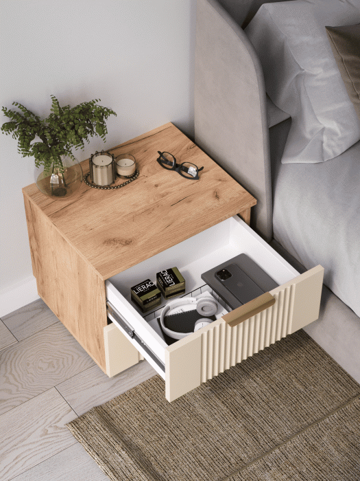 Прикроватные тумбы, Тумба прикроватная Ингрия Luxe 2