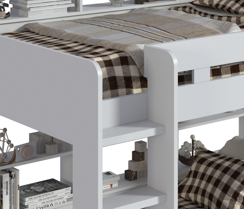 Для подростков, GAIUS СБ-2971 Кровать двухъярусная с основанием и двумя беспружинными матрасами