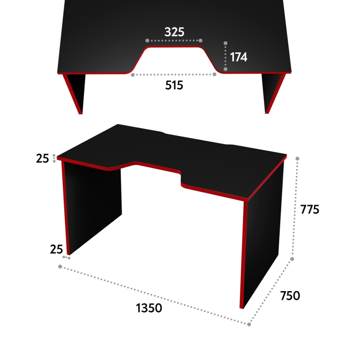 Компьютерные столы, Геймерский стол С-240