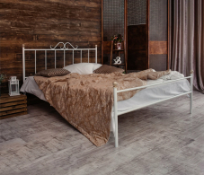 Кованые кровати, Кованая кровать Оливия 1.4 с одной спинкой
