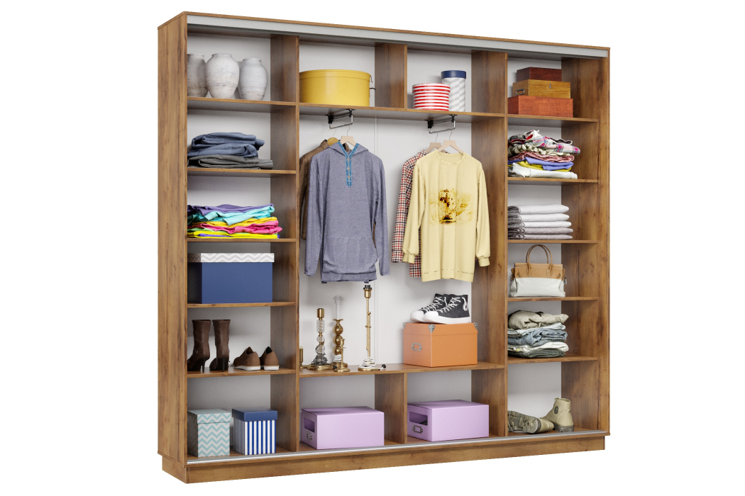 Шкафы-купе 3-х дверные, Шкаф-купе Премьер Лайт 59 (11;08;11) трехдверный