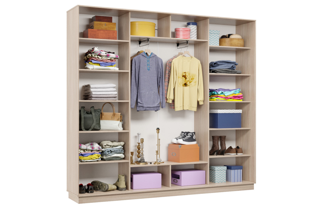 Шкафы-купе 3-х дверные, Шкаф-купе Премьер Лайт 63 (01;01;01) трехдверный