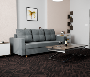 Прямой диван Гармония,НПБ,еврокнижка,велюр