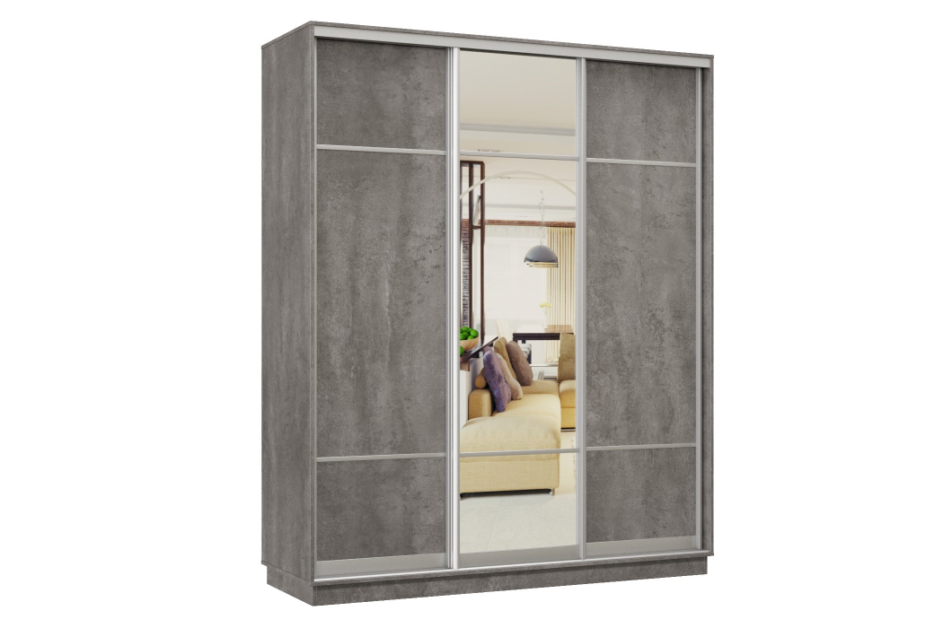 Шкафы-купе 3-х дверные, Шкаф-купе Премьер Лайт 22 (08;11;08) трехдверный