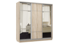 Шкафы-купе 3-х дверные, Шкаф-купе Премьер Лайт 62 (11;08;11) трехдверный