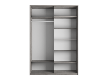 Шкаф-купе Прайм 2-х дверный Стекла черные/Доводчики 140х57х230