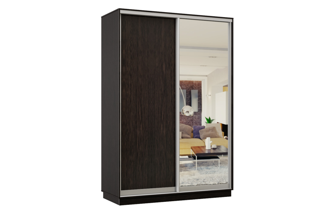 Шкафы-купе, Шкаф-купе Премьер Лайт 11 (02;01) двухдверный