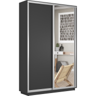 Шкафы-купе 2-х дверные, Шкаф-купе Экспресс Медиум дуо 2400 x 1400 x 450