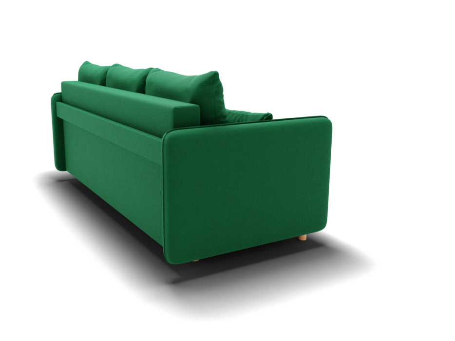 Диваны кровати со спальным местом, Прямой диван Санти,еврокнижка,велюр