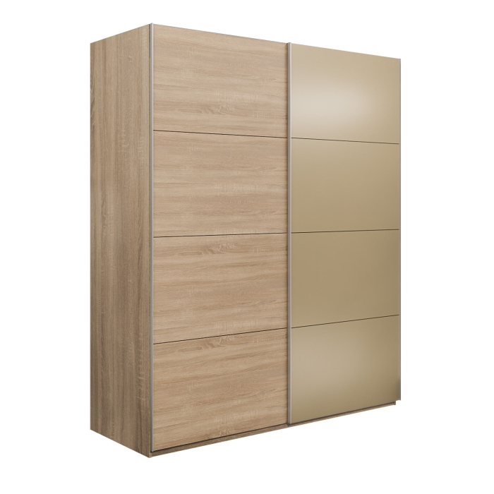 Шкафы-купе 2-х дверные, Шкаф-купе Эста 2-х дверный ДСП/Стекла фисташка/Доводчик 160х66х240