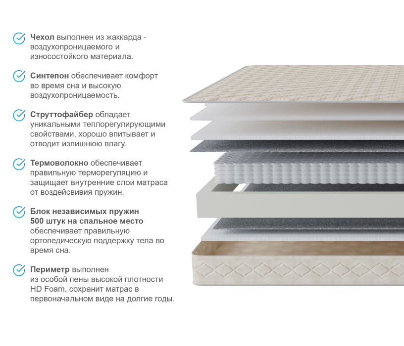 900 x 2000, Матрас Столплит Корсика - Максимус 900*2000