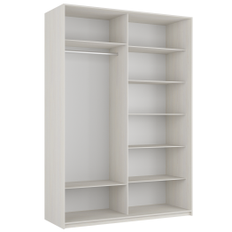 Шкаф-купе Прайм 2-х дверный Стекла черные/Доводчики 160х57х230