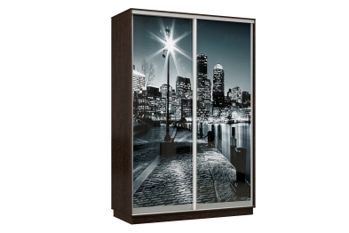 Шкаф-купе Премьер Лайт 01 Мини Ф-1356 двухдверный