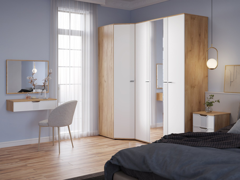 Угловые шкафы, Шкаф угловой Эмилия ЭЛ-17К глухой